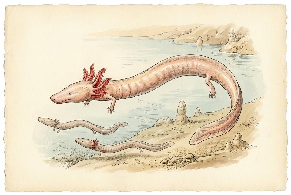 Čovečja ribica (Proteus anguinus) u kraškoj pećini