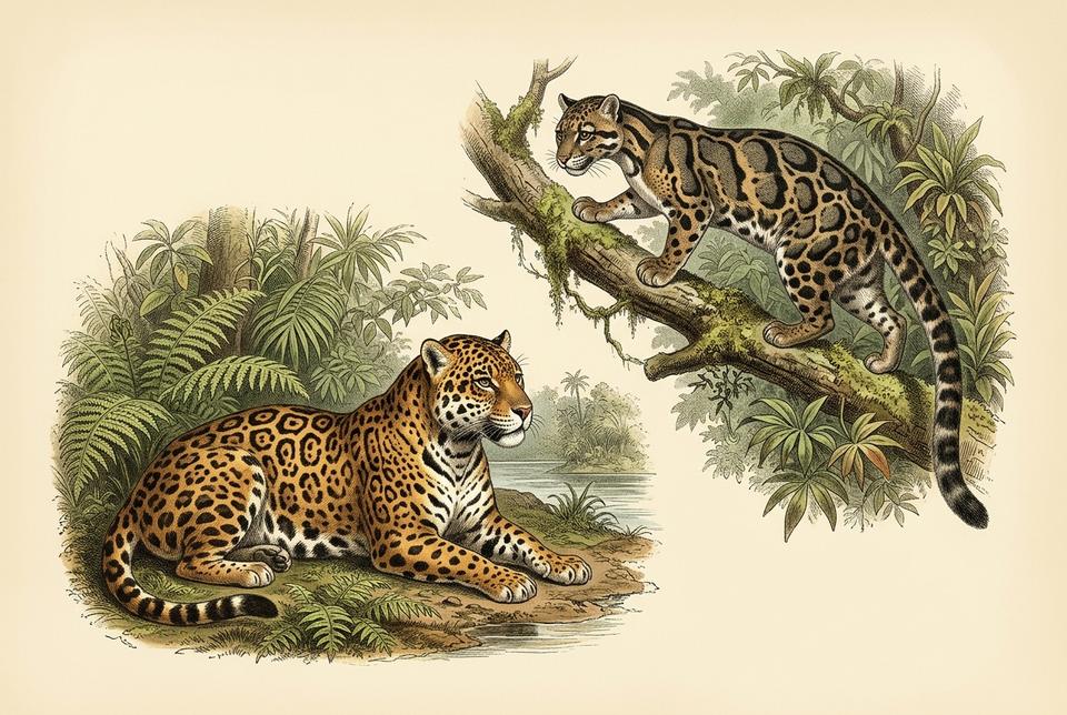 Jaguar (Panthera onca) u tropskoj šumi