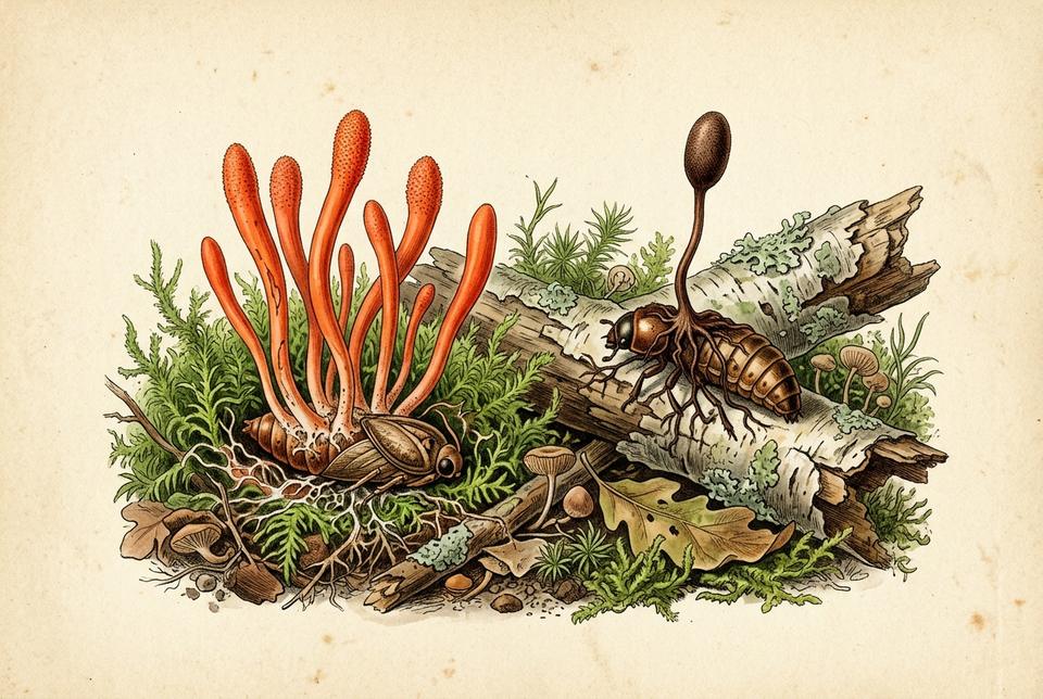 Gljive roda Cordyceps u šumskom mikroekosistemu