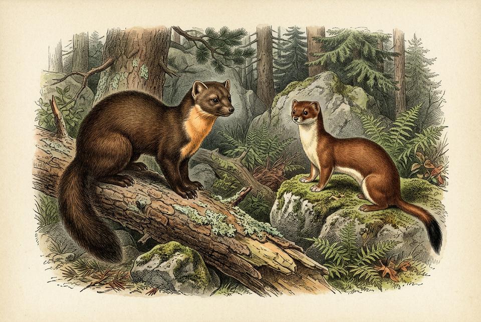 Porodica kuna (Mustelidae) u prirodnom staništu