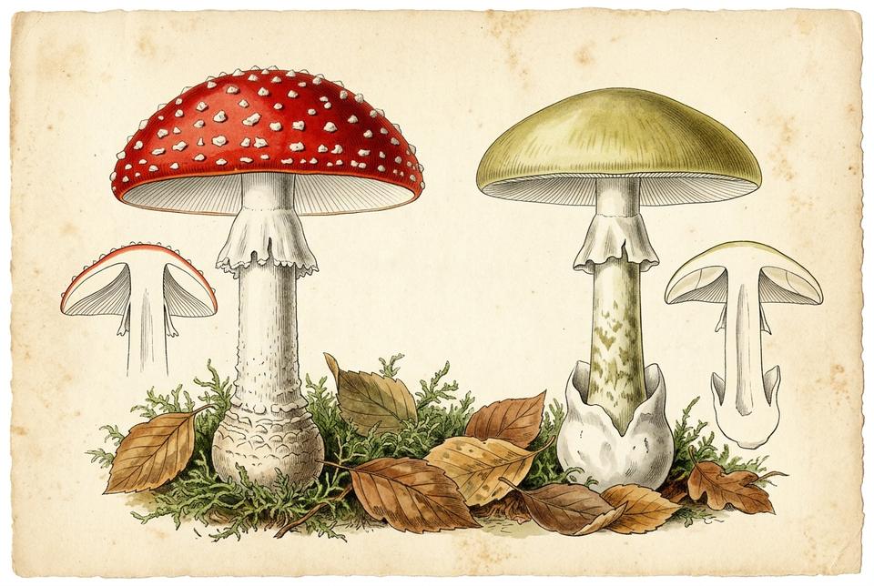 Crvena muhara (Amanita muscaria) u šumskoj mahovini