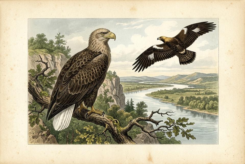 Orao belorepan (Haliaeetus albicilla) u prirodnom staništu