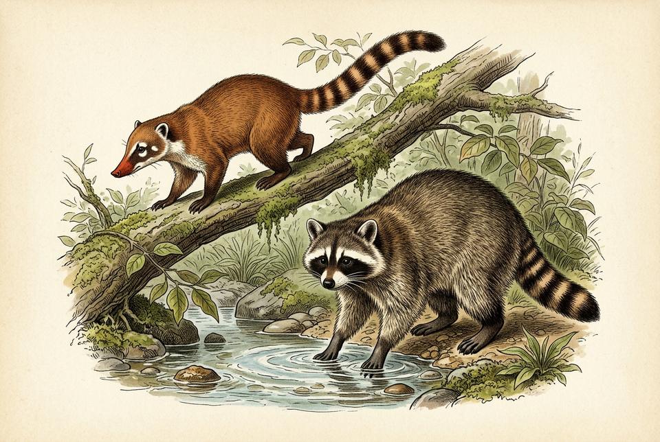 Porodica rakuna (Procyonidae) u prirodnom staništu
