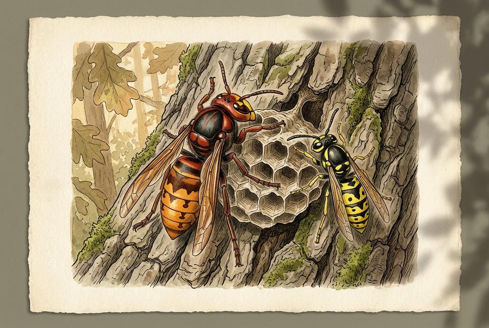 Obična osa (Vespula vulgaris) i osinje gnezdo
