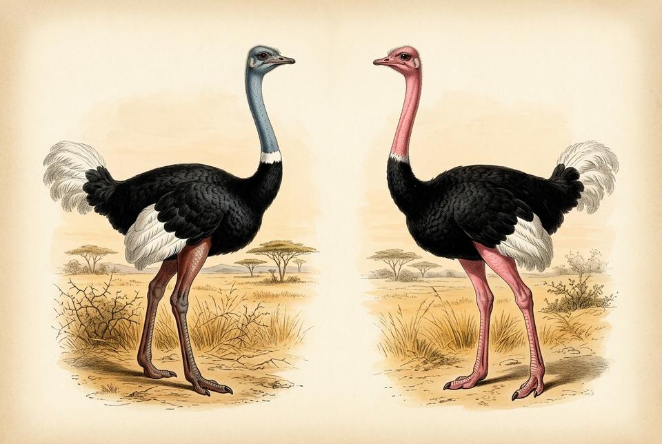 Red nojeva (Struthioniformes) u afričkoj savani i polupustinji
