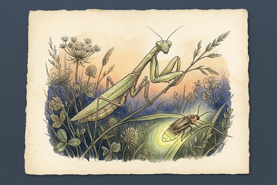 Svitac (Lampyris noctiluca) u letnjem sumraku