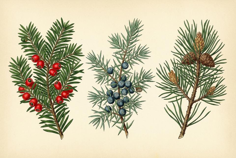Tisa (Taxus baccata) i obična kleka (Juniperus communis)