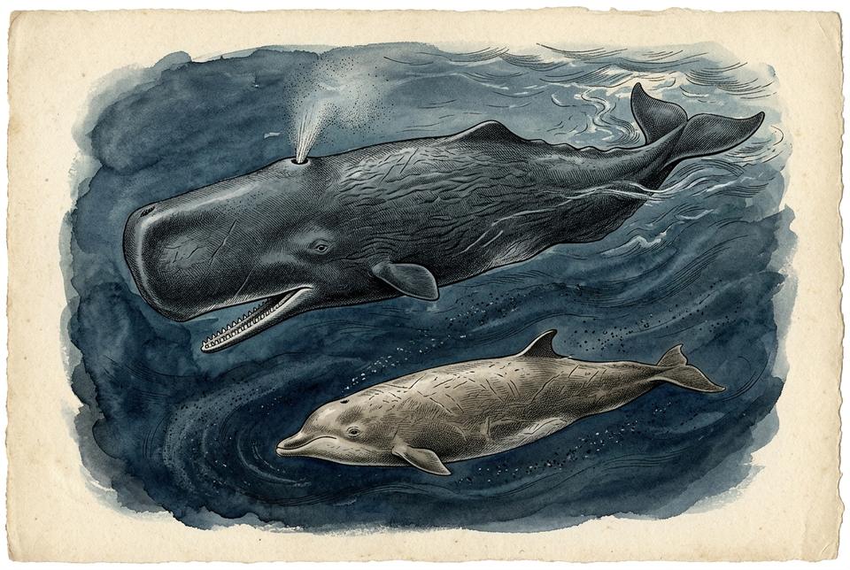 Ulješura (Physeter macrocephalus) u dubokom okeanu
