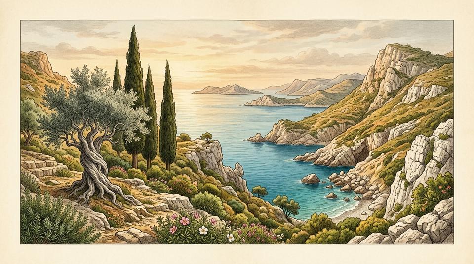 Mediteranski krš, makija i kamenita obala